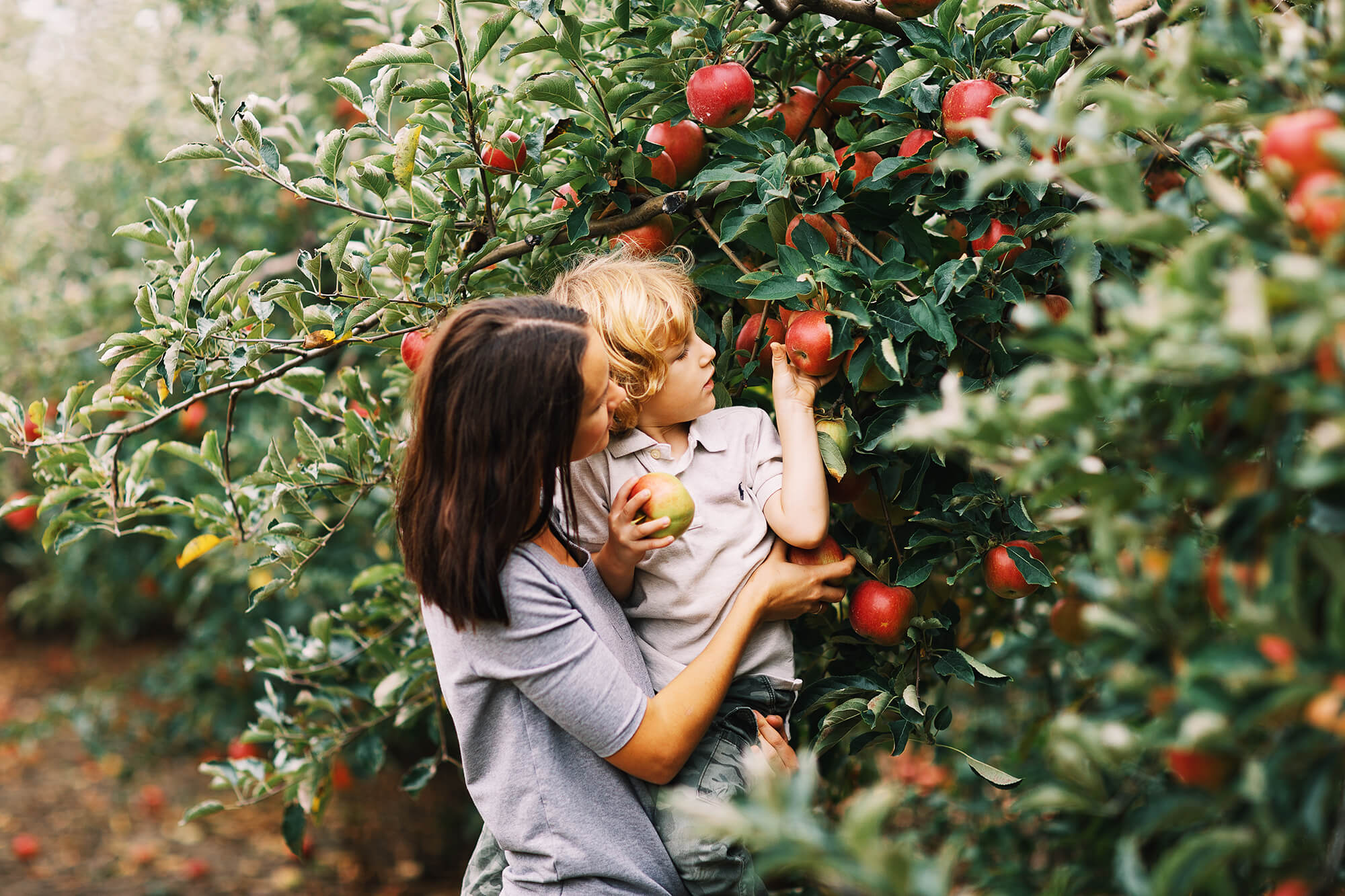 Mother and son